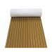 240x60x0.5cm EVA Boat Flooring Pad Faux Teak Decking Sheet Non-Slip Self-Adhesive Kayaks Mat Outdoor Boating