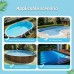 Automatic Robotic Pool Cleaner IPX8 Cordless Robotic Pool Vacuum for In Ground Flat Pools 5200mAh Battery for Max 100㎡ Cleaning Area