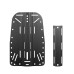 DIDEEP Diving Equipment Scuba Diving Backplate with Holes Diver BCD Mental Backplat Harness Back Plate