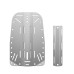 DIDEEP Diving Equipment Scuba Diving Backplate with Holes Diver BCD Mental Backplat Harness Back Plate