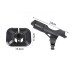 Fishing Rod Mount Rack Universal Rod Holder Angle Adjustment Universal Fishing Rod Rack, Plastic Lightweight Portable Wear Resistant Yacht Boat for Kayak Canoe