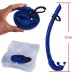 Hhaosport SN619 Silicone Diving Tube 18.5inch Folding Snorkel Anti Leak Freediving Breathing Tube Outdoor Swimming Diving