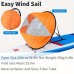 KOETSU Kayak Boat Wind Paddle Sailing Kit, Popup Board Sail Rowing Downwind Boat Windpaddle With Clear Window, Kayak Accessories