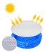 Round PVC Solar Pool Cover Waterproof Sun Protection Swimming Pool Insulation Cover Sheet