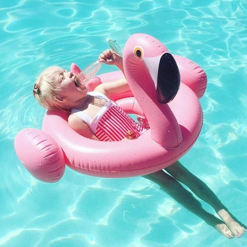 Swimming Ring Air Mattress Baby Water Float Swan Flamingo Swimming Ring Pool Fun Toy Kids Pool Seat
