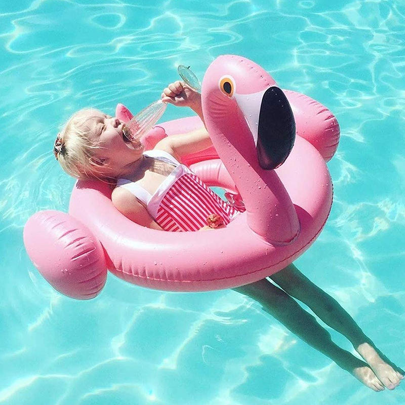 Swimming Ring Air Mattress Baby Water Float Swan Flamingo Swimming Ring Pool Fun Toy Kids Pool Seat