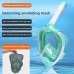 Waterproof Anti-Fog Goggles 180° Panoramic Double Tube Comprehensive Diving Goggles Fully Dry Breathing Snorkeling Goggles