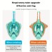 Waterproof Anti-Fog Goggles 180° Panoramic Double Tube Comprehensive Diving Goggles Fully Dry Breathing Snorkeling Goggles
