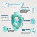 Waterproof Anti-Fog Goggles 180° Panoramic Double Tube Comprehensive Diving Goggles Fully Dry Breathing Snorkeling Goggles