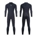 ZCCO 3mm Full Body Neoprene Diving Wet Suit Back Zip Wetsuits Long Sleeves Thermal Swimsuit for Surfing Swimming Snorkeling Kayaking Water Sports for Men Woman