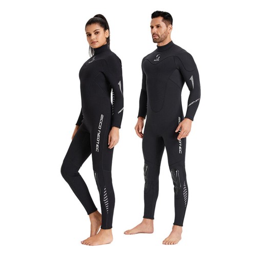 ZCCO 3mm Full Body Neoprene Diving Wet Suit Back Zip Wetsuits Long Sleeves Thermal Swimsuit for Surfing Swimming Snorkeling Kayaking Water Sports for Men Woman