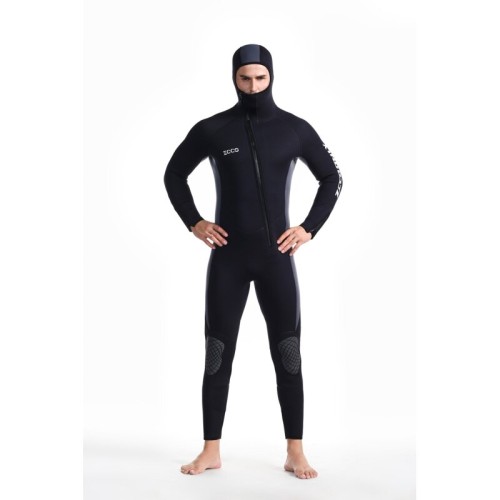 ZCCO 5mm Diving Suit 90% SCR Neoprene Waterproof Full-body Coverage Profession Warm Wetsuit for Winter Surfing Deep Diving Snorkeling