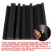 12Pcs Soundproof Foam Panels Noise Reduction Flame Retardant Acoustic Panels Tiles 25*25*5CM for Studio KTV Sound Insulation