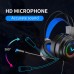 Bakeey Gaming Headsets Gamer Headphones Surround Sound Stereo Wired Earphones USB Microphone Colourful Light PC Laptop Game Headset