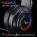 Bakeey Gaming Headsets Gamer Headphones Surround Sound Stereo Wired Earphones USB Microphone Colourful Light PC Laptop Game Headset