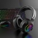 Bakeey M10 Gaming Headset 50mm Drivers Noise Reduction RGB Luminous Head-Mounted 3.5mm Gaming Headphones with Mic