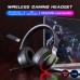 L850 Wireless Headset bluetooth Heaphone 40mm Drivers Deep Bass RGB Light Low Gaming Delay Retractable Head Beam 3.5mm Wired Heaphone with Mic