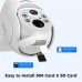 Hiseeu TD473-E 4G LTE EU Standard 3MP 2K HD Cellular Security Solar Powered Camera Color Night Vision Two-Way Talk IP66 Waterproof PIR Human Detection Wireless Outdoor Cameras