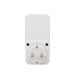 16A 3680W Dual USB Port EU Plug Socket Outlet Power Adapter Converter 230V
