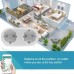 2 In 1 Tuya WIFI Smart Socket Dual Outlet EU Plug Voice Control Wireless Smart Socket APP Remote Control Work with Alexa Google Home