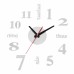 50-60CM/100-120CM 3D Vintage DIY Silent Mirror Wall Clock For Home Art Decor