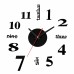 50-60CM/100-120CM 3D Vintage DIY Silent Mirror Wall Clock For Home Art Decor