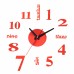 50-60CM/100-120CM 3D Vintage DIY Silent Mirror Wall Clock For Home Art Decor