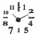 50-60CM/100-120CM 3D Vintage DIY Silent Mirror Wall Clock For Home Art Decor