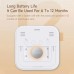 Miiiw Mute Temperature Humidity Thermometer Electronic Sensor Clock Home Indoor High-precision Baby Room C/F Temperature Monitor 3.34 inch Backlight LCD Screen
