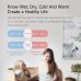 Miiiw Mute Temperature Humidity Thermometer Electronic Sensor Clock Home Indoor High-precision Baby Room C/F Temperature Monitor 3.34 inch Backlight LCD Screen