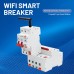 Tuya Smart WiFi 2P/4P 63A Metering Leakage Circuit Breaker Timer Switch Voltage Current Protector APP Control