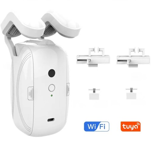 Tuya Smart WiFi Curtain Motor for Roman/T/U Track Automatic Open Smart Electric Curtain Robot APP Voice Control with Alexa Google Home