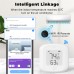 Tuya Smart WiFi Zigbe Temperature Humidity Sensor Indoor Hygrometer Thermometer Detector with LCD Display Remote Control Support Alexa Google Home