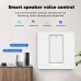 Tuya Smart Zigbe Touch Switch EU Plug with Backlight APP Remote Control Key Timer Setting 1/2/3 Gang 1 Way Voice Control Work with Alexa Google Home