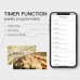 Tuya WiFi 16A Digital Thermostat Outlet EU Plug Touch Screen Timing Dual Temperature Controller Wireless APP Monitoring Voice Control Work with Alexa Google Home