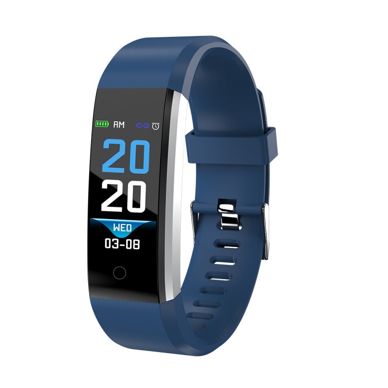 115 Plus IPS Touch Screen Wristband Heart Rate Blood Pressure Oxygen Monitor Fitness Tracker Real-time Call Reminder IP67 Waterproof Smart Watch