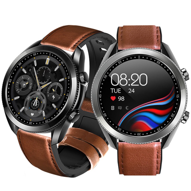 Bakeey UM90 1.28 inch Full Touch Screen BT Call Heart Rate Blood Pressure Oxygen Monitor 24 Sports Modes 200mAh IP67 Waterproof BT5.0 Smart Watch
