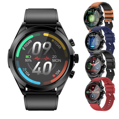 ET440 1.39 inch HD Screen bluetooth Call ECG Heart Rate Blood Pressure SpO2 Monitor Sleep Monitoring Multi-sport Modes Music Playback IP67 Waterproof Smart Watch