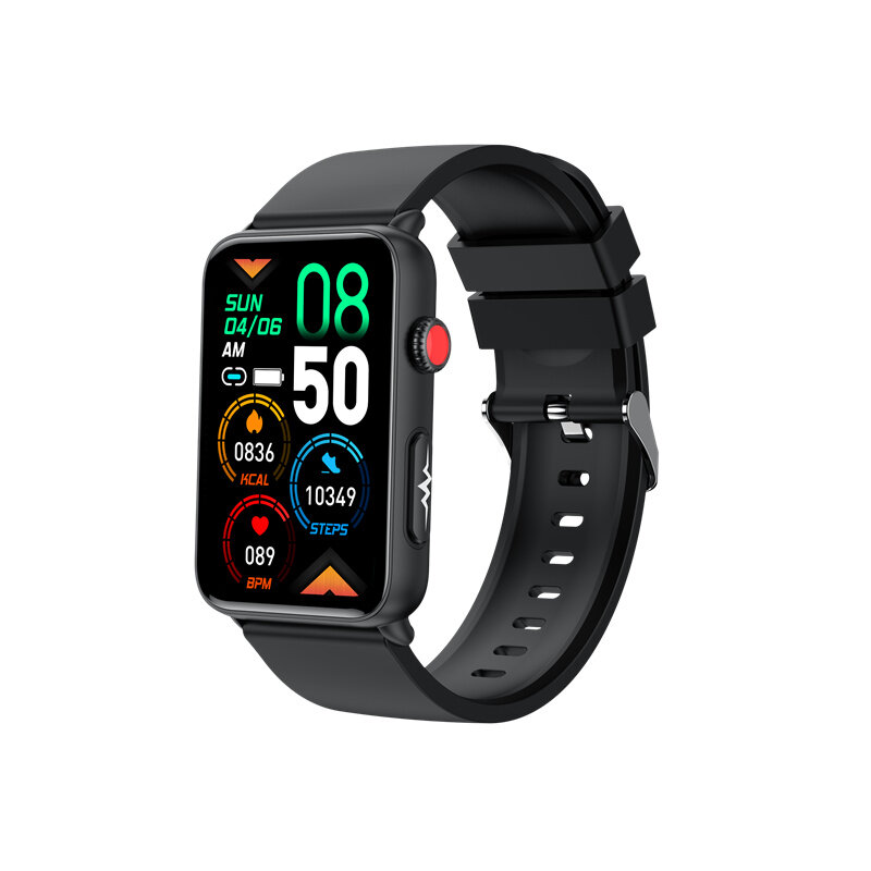 ET620 1.57 inch HD Screen Non-invasive Blood Glucose HRV Tracking ECG bluetooth Call Heart Rate Blood Pressure SpO2 Measurement Sleep Monitor  Funciton Multi-sport Modes Music Playback IP67 Waterproof Smart Watch
