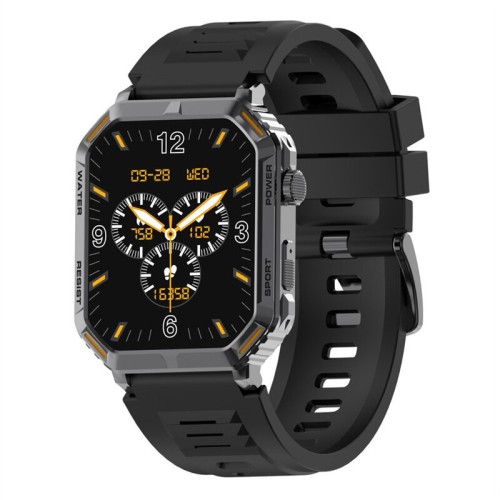 G106 1.96inch HD Screen bluetooth Call Heart Rate Blood Pressure SpO2 Monitor Sleep Monitoring Multi-sport Modes Music Playback IP67 Waterproof Smart Watch