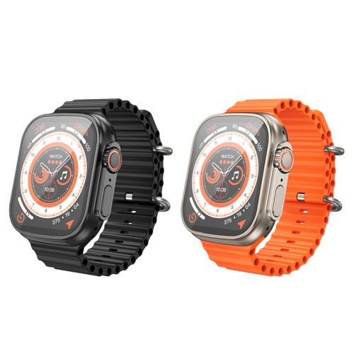 HOCO Y12 Ultra 1.96 inch HD Screen bluetooth Call Heart Rate Blood Oxygen Monitor IP67 Waterproof Multi-sport Modes Smart Watch