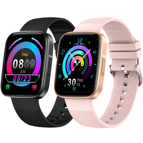 KT58S Ultra-Thin 1.69 inch IPS Full Touch Screen Heart Rate Blood Pressure SpO2 Monitor Multi-Sport Modes Menstruation Cycle Tracker IP67 Waterproof Smart Watch