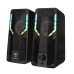 ONIKUMA G6 Computer Speaker 5W*2 Multimedia Speaker with 2.0 Channel HIFI Sound 360° Surround Sound RGB Light