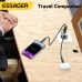 [GaN Tech] ESSAGER ES-CD39 33W 2-Port USB PD Charger USB-A+USB-C QC4.0 PD3.0 PPS FCP AFC iP2.4A Fast Charging Wall Charger Adapter EU Plug US Plug for iPhone 15 14 13 for Huawei Mate60 for Xiaomi 14pro for Oppo Find X7