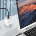 [GaN Tech]KUULAA 65W 2-Port USB PD Charger 65W GaN PD30W Type-C Fast Charging Wall Charger Adapter EU Plug for iPhone 13 Pro for Samsung Galaxy S20 for Huawei P50 for Xiaomi Mi12