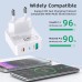 [GaN Tech] USLION BK306 PD35W 2-Port USB PD Charger USB-A+USB-C PD3.0 QC3.0 PPS AFC SCP SSCP Fast Charging Wall Charger Adapter EU Plug for iPhone 15 14 13 for Huawei Mate60 Pro for Samsung Galaxy Z Flip4 for Xiaomi 13pro