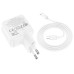 HOCO C111A Dual Port PD 30W QC3.0 Type-C + USB Fast Charging Wall Charger Adapter EU Plug With 1m Long Type-C to Type-C Cable For Samsung Galaxy S22 S22 Ultra Galaxy Z Flip 4 For Xiaomi Mi 12T Redmi Note 12 Huawei P50