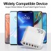 LYK-881 65W 6-Port  USB Charger 5USB-A+Type-C ast Charging Wall Charger Adapter EU Plug US Plug for iPhone 12 13 14 14 Pro for Samsung Galaxy S23 for Xiaomi13pro for Oppo Reno9