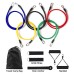 14Pcs TPE Resistance Bands Pull Rope Indoor Portable Fitness Equipment Arm Waist Leg Chest Trainer Exercise Tools