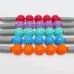 KALOAD 5 Rollers Massage Rollers Yoga Sports Hedgehog Ball Exercise Tools Eliminate Fat Health Care Bar